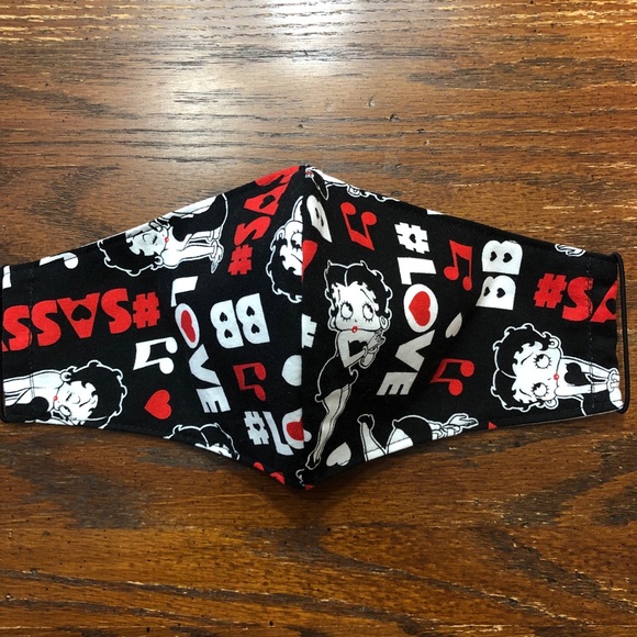 Adult Betty Boop Unisex Shaped Mask Washable - Picture 7 of 13